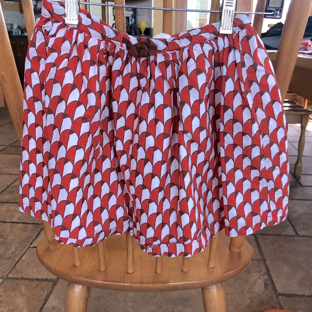 Mini Boden brand girls burnt orange skirt